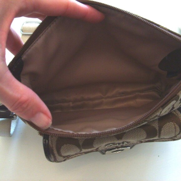 Coach Signature Shoulder Purse - Picture 5 of 7